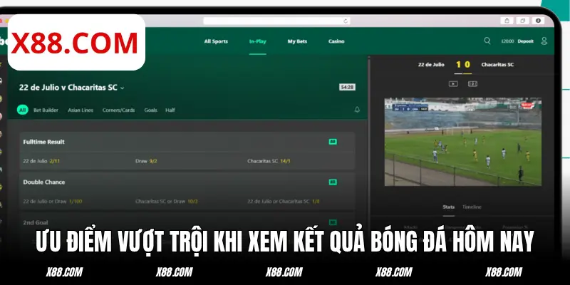 Các ưu điểm vượt trội khi xem kết quả bóng đá hôm nay