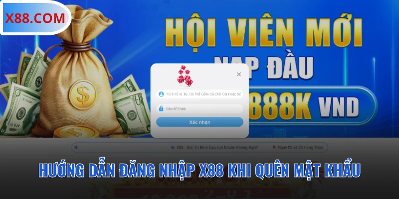 Hướng dẫn đăng nhập X88 khi quên mật khẩu