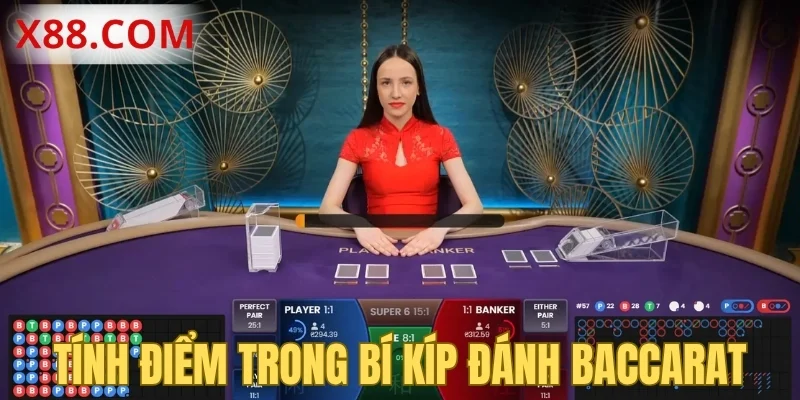 Tính điểm trong đánh bài baccarat